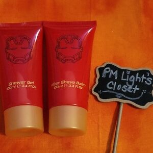 Marvel Iron Man Shower Gel and After Shave Balm Set New
